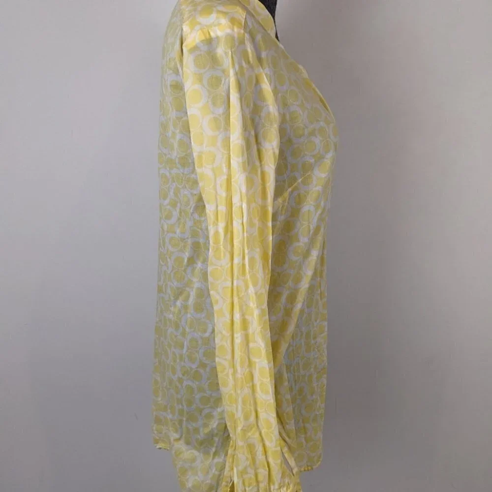 Michael Kors yellow tunic top medium